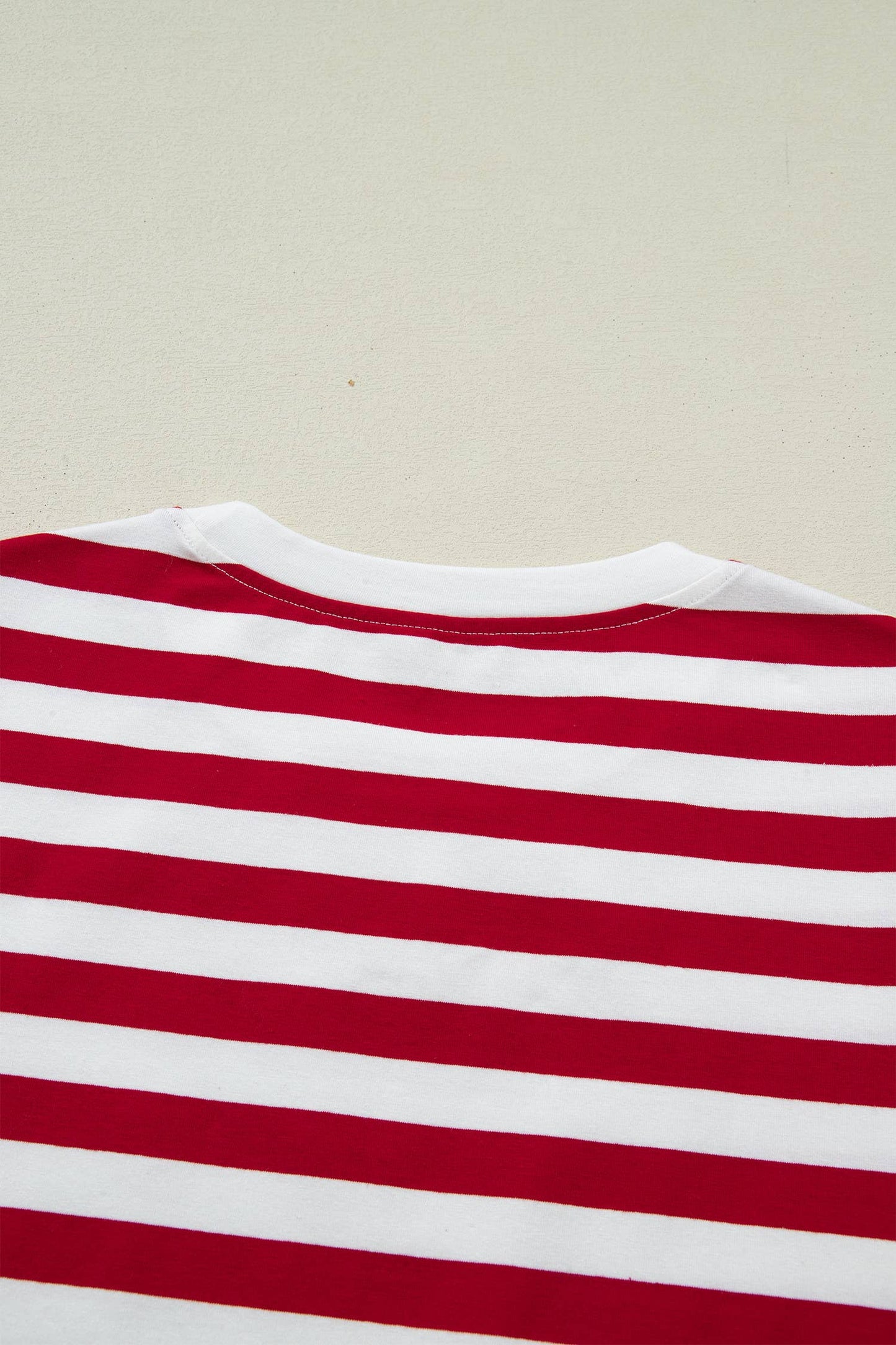 Red + White Stripe Tee