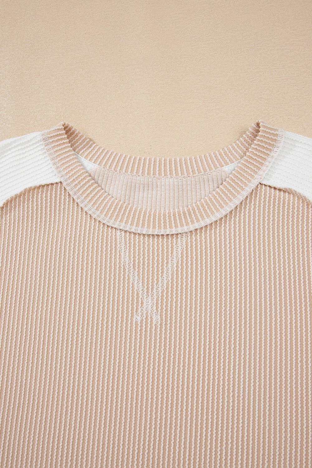 Plus Size Colorblock Short Sleeve Top