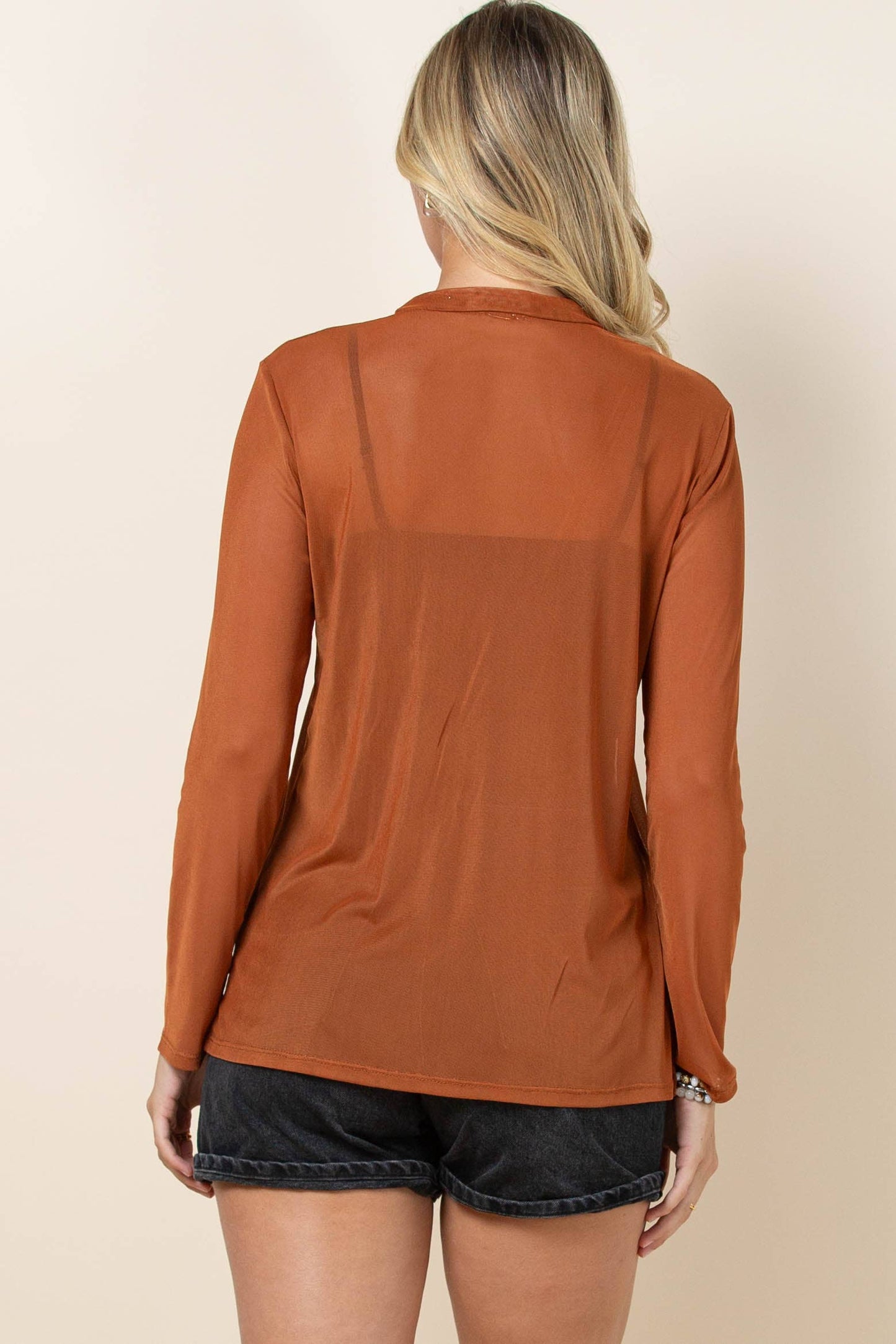 RUST- SOLID MESH TOP