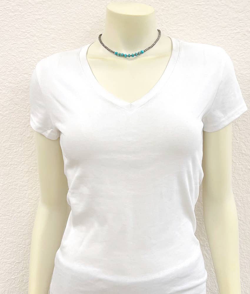 Turquoise Disk Navajo Gemstone Necklace