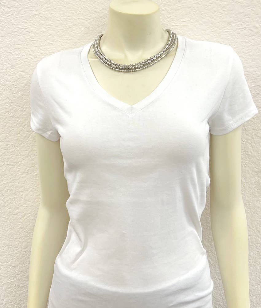 3-strand Silver Polish Navajo Necklace