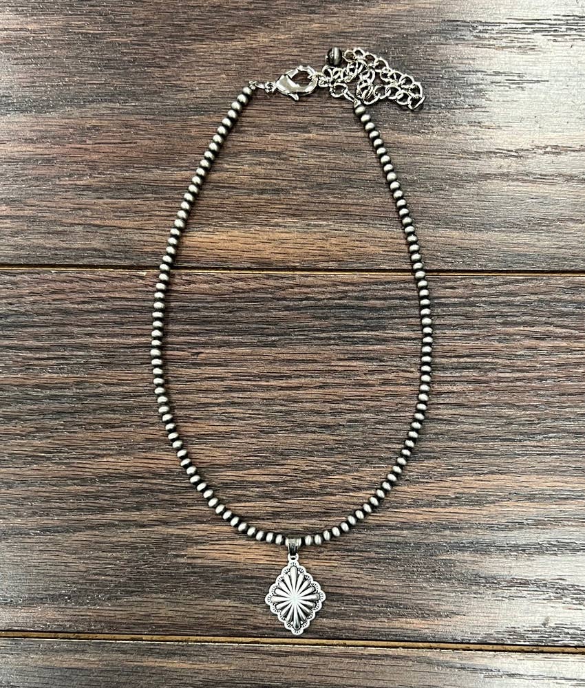 Concho Pendant Necklace