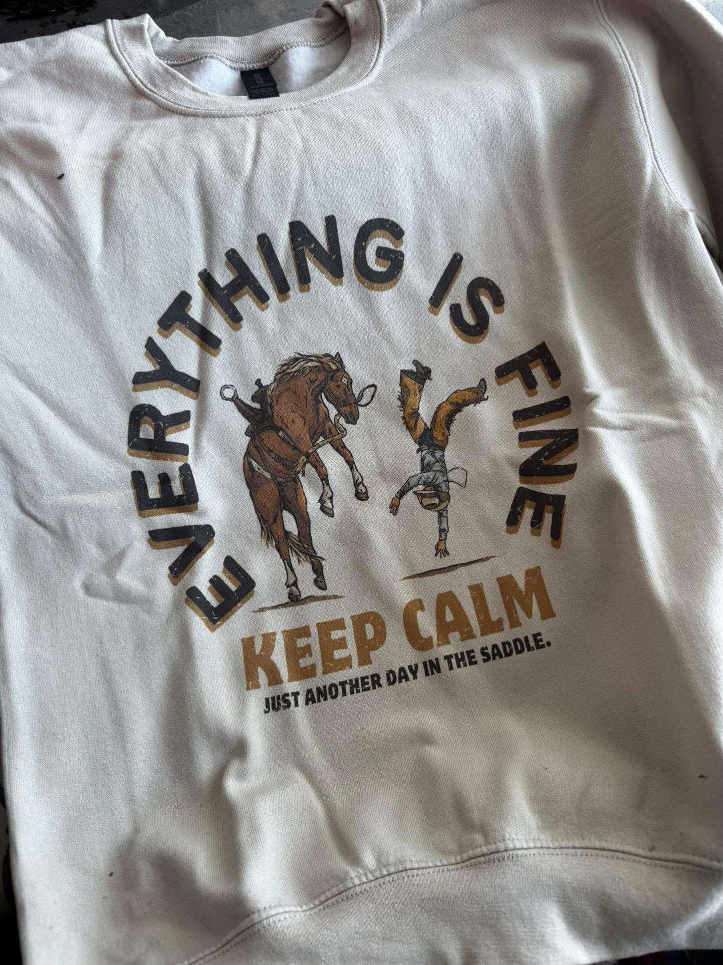 Just Another Day in the Saddle Crewneck