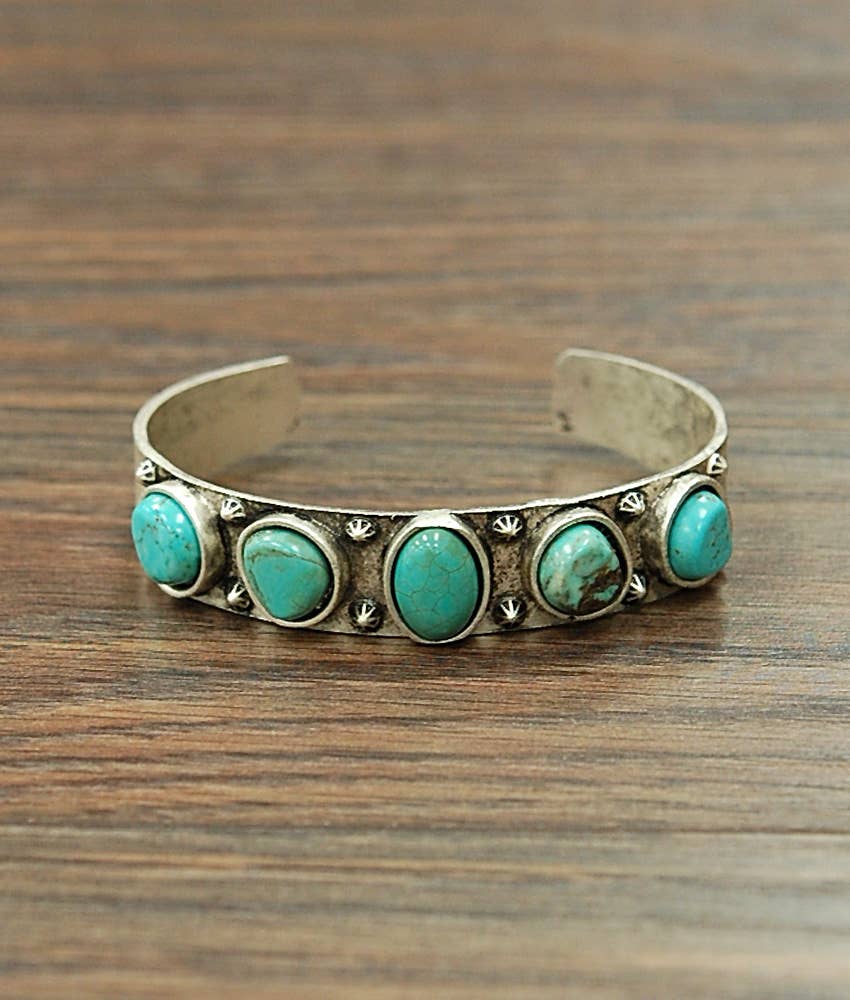 Natural Stone Turquoise Bracelet