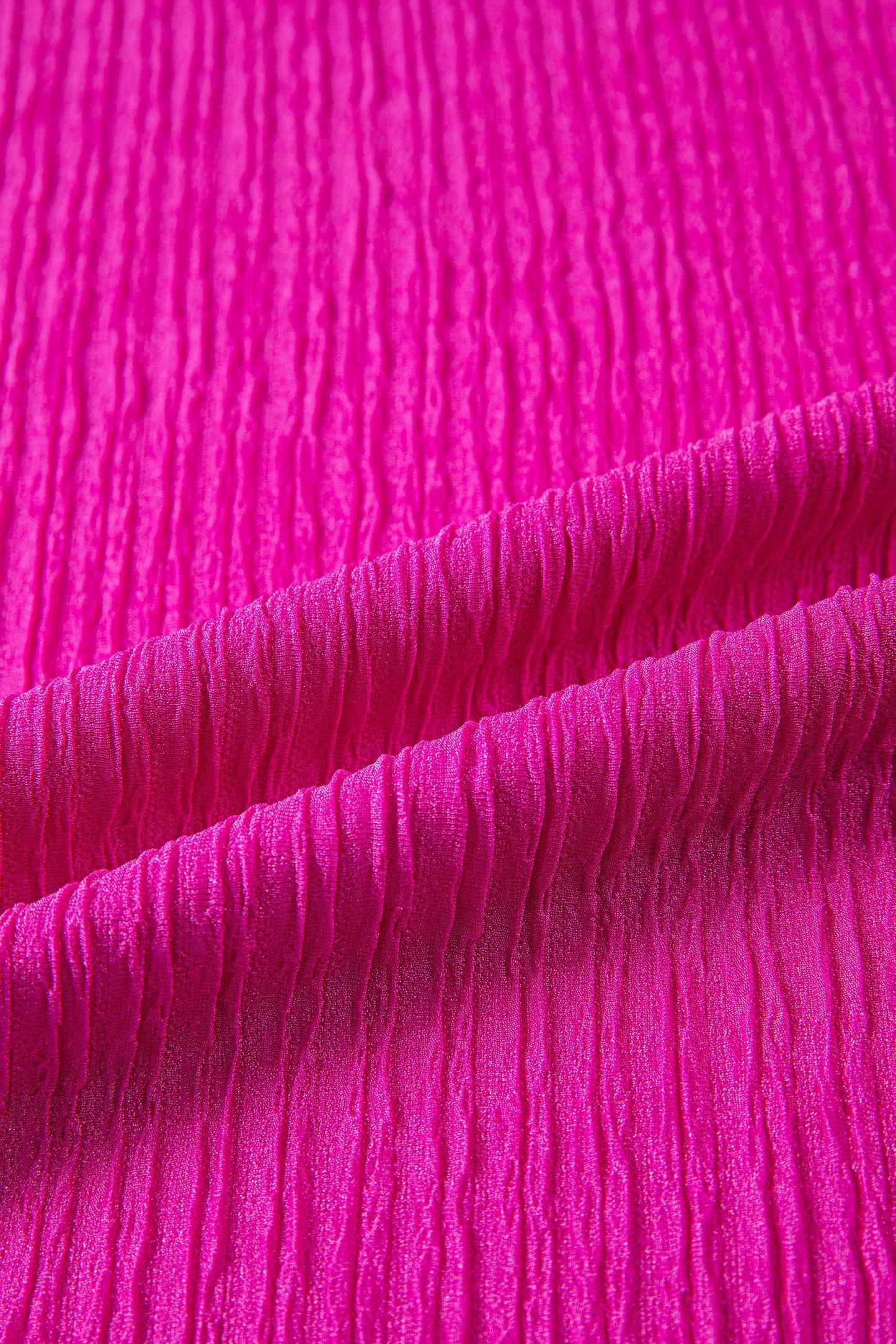Pink Textured Ruffle Blouse