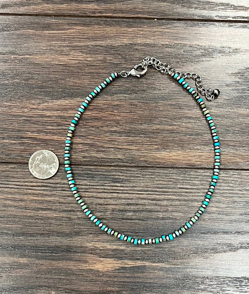Navajo & Turquoise Gemstone Necklace