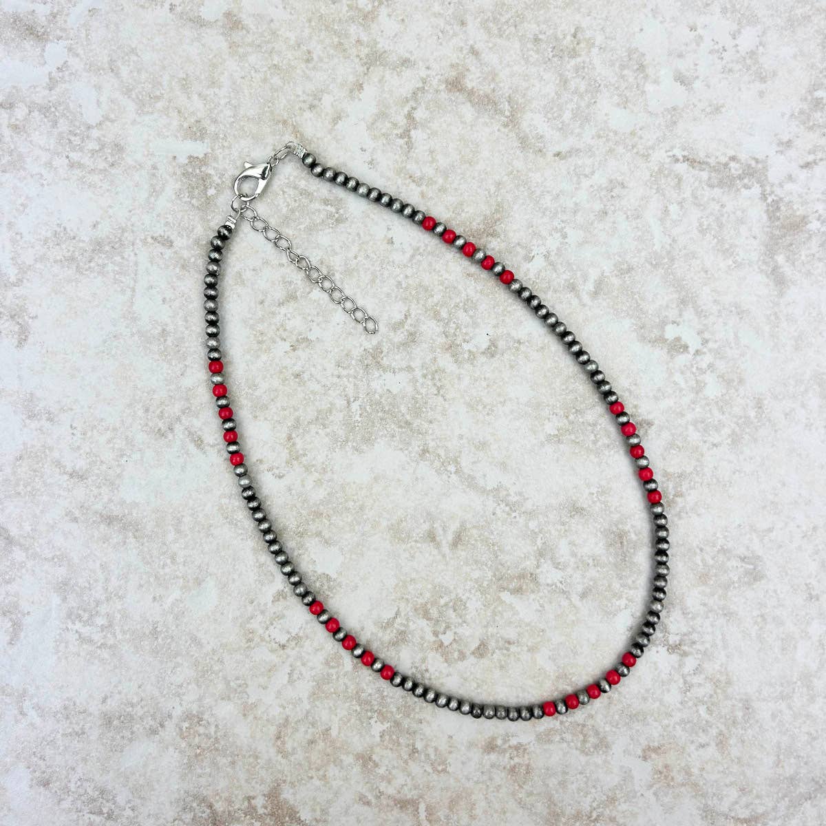 Simple Red Navajo Necklace