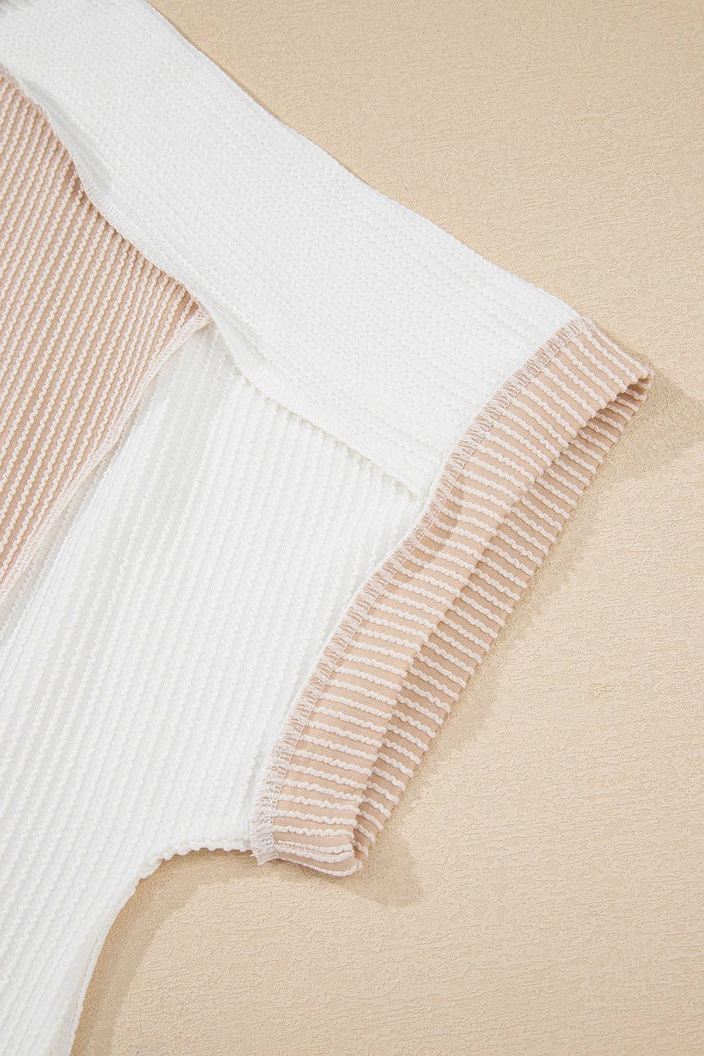 Plus Size Colorblock Short Sleeve Top