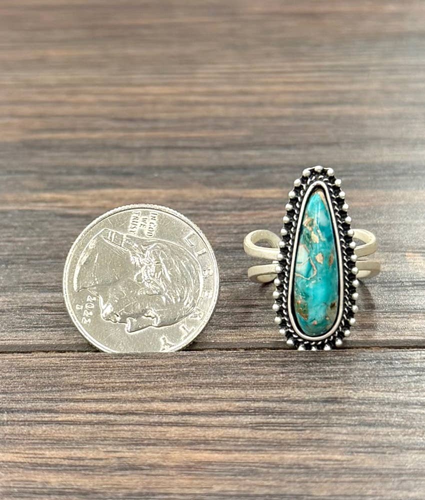 Turquoise Adjustable Ring
