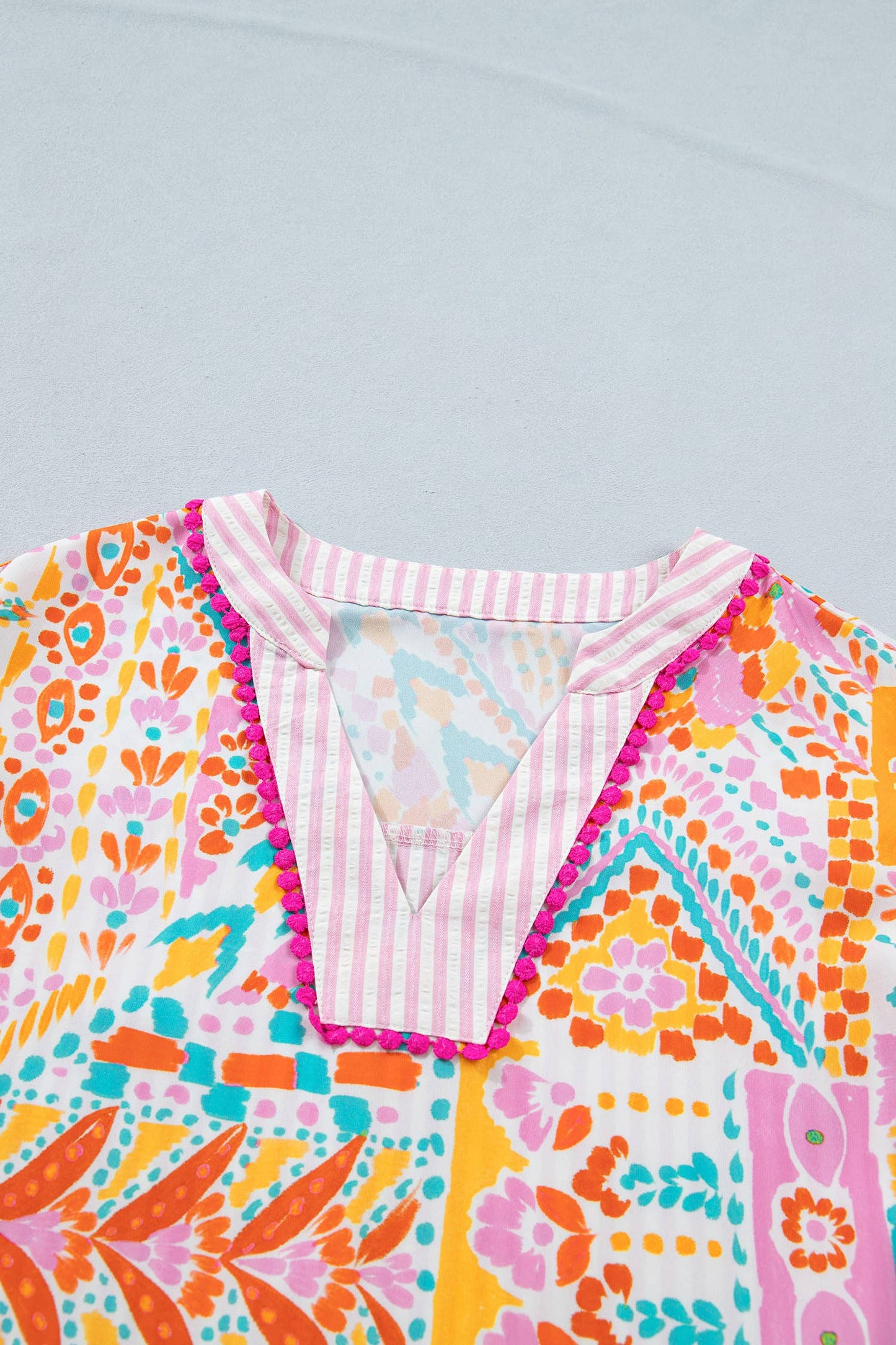 Boho Contrast Blouse