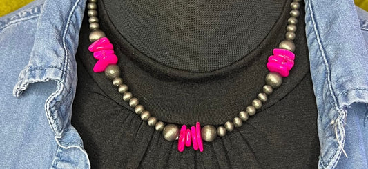 Pink Stone Necklace