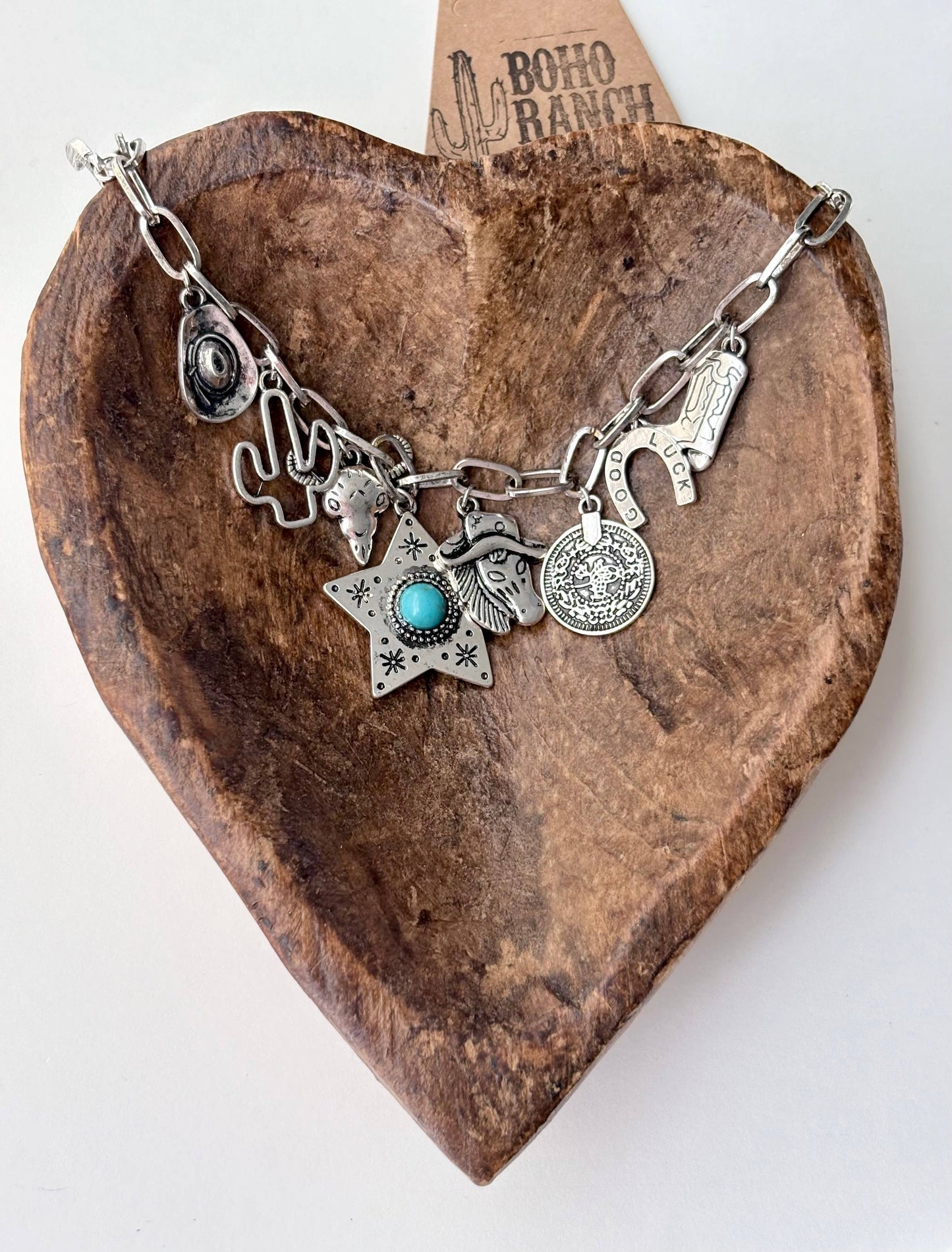 Western Style Charm Chain Necklace