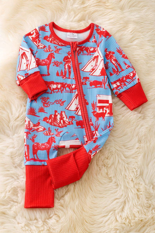 Blue & Red Western Sleeper