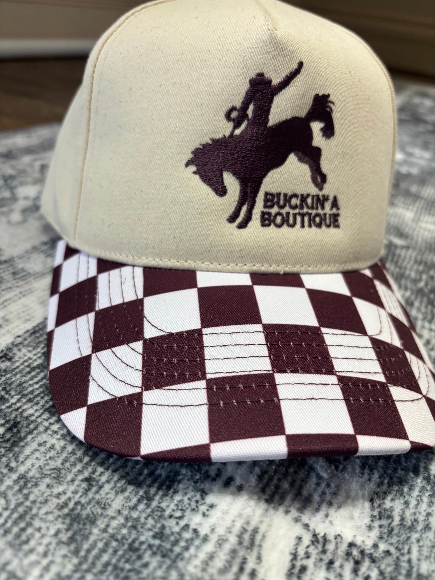 Buckin’ A Boutique Checkered Magna Pony™ Cap