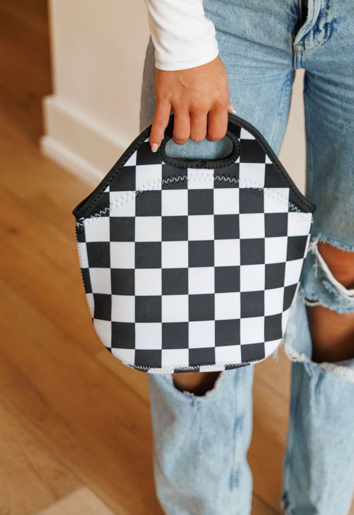 Checkered Lunch Tote