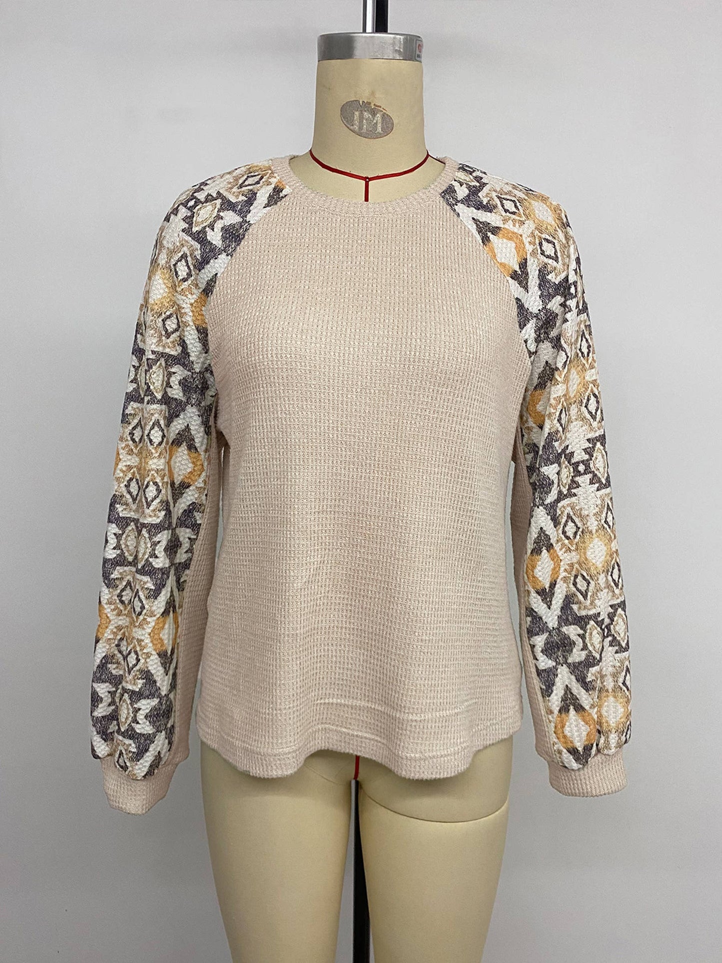 Mustard Aztec Long Sleeve Top