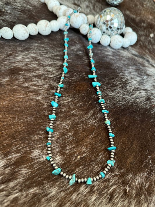 Turquoise Navajo Pearl Necklace