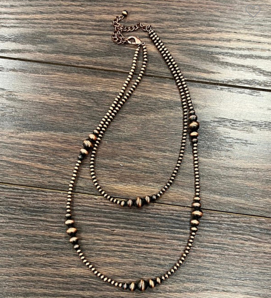 Bronze Stacked Necklace