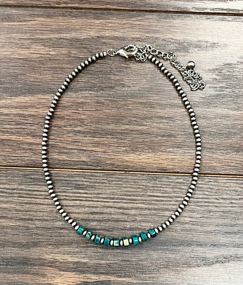 Deep Turquoise Navajo Necklace