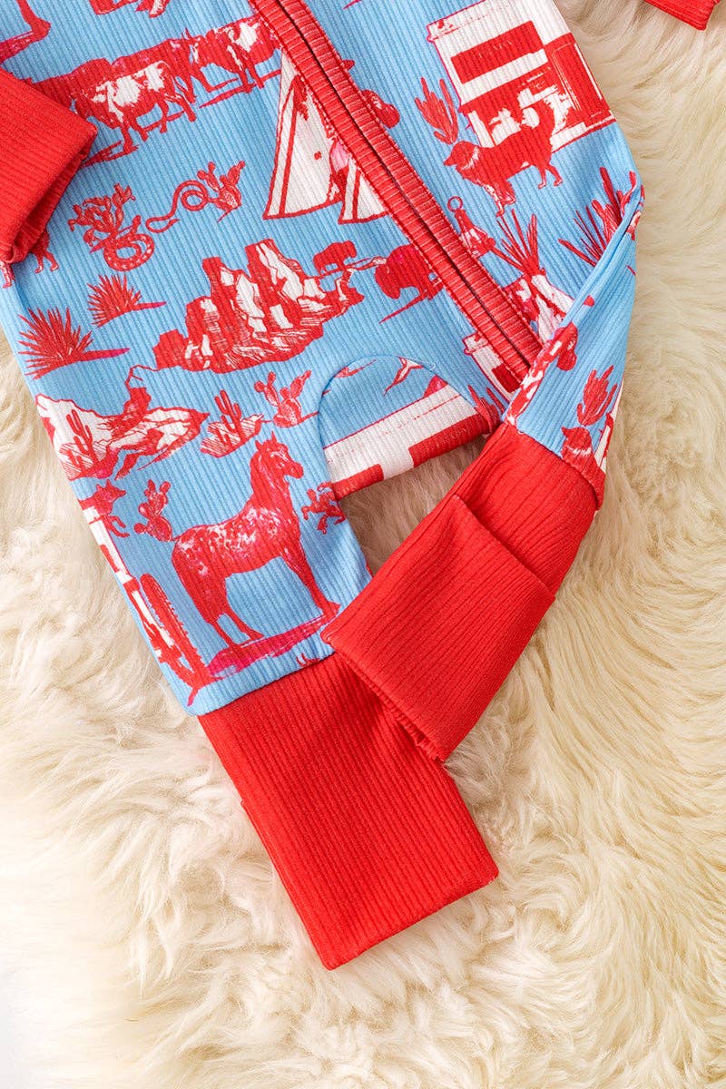 Blue & Red Western Sleeper
