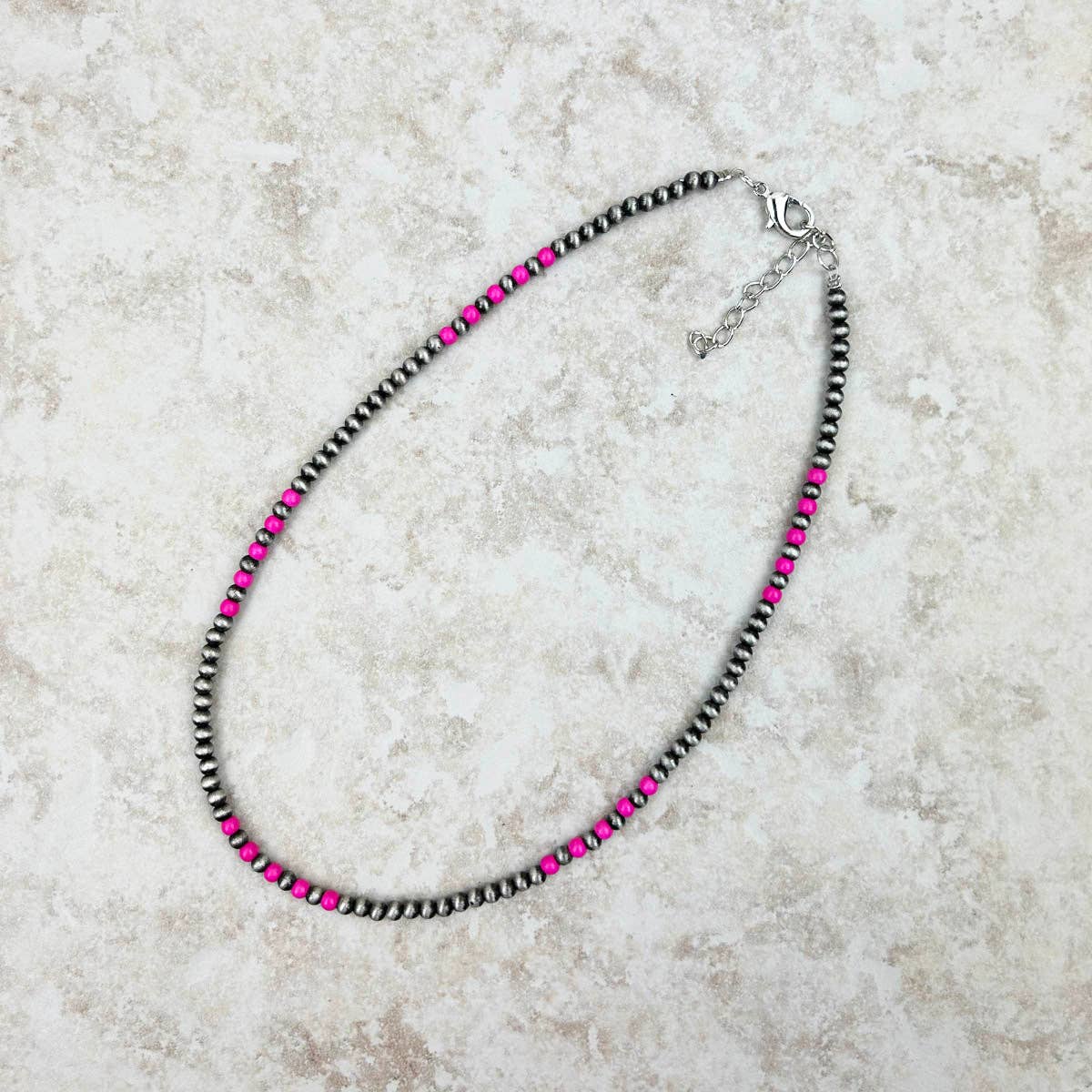 Simple Pink Navajo Necklace