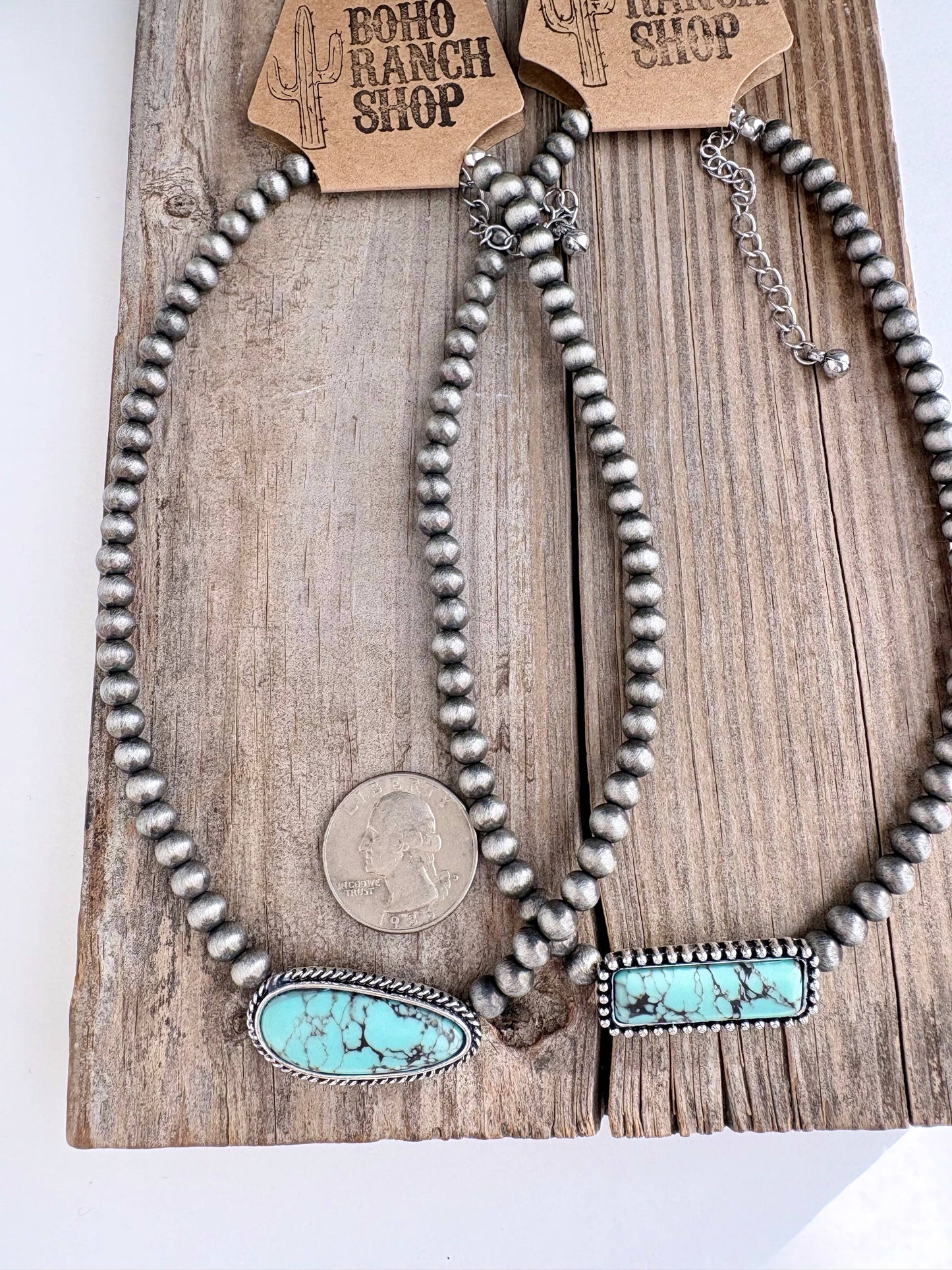 Turquoise Bar- Stone Navajo Necklace