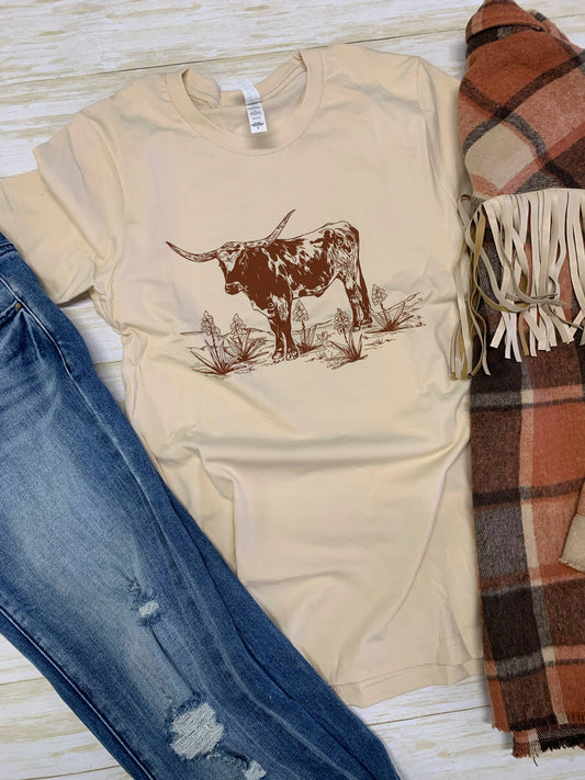 Longhorn graphic tee