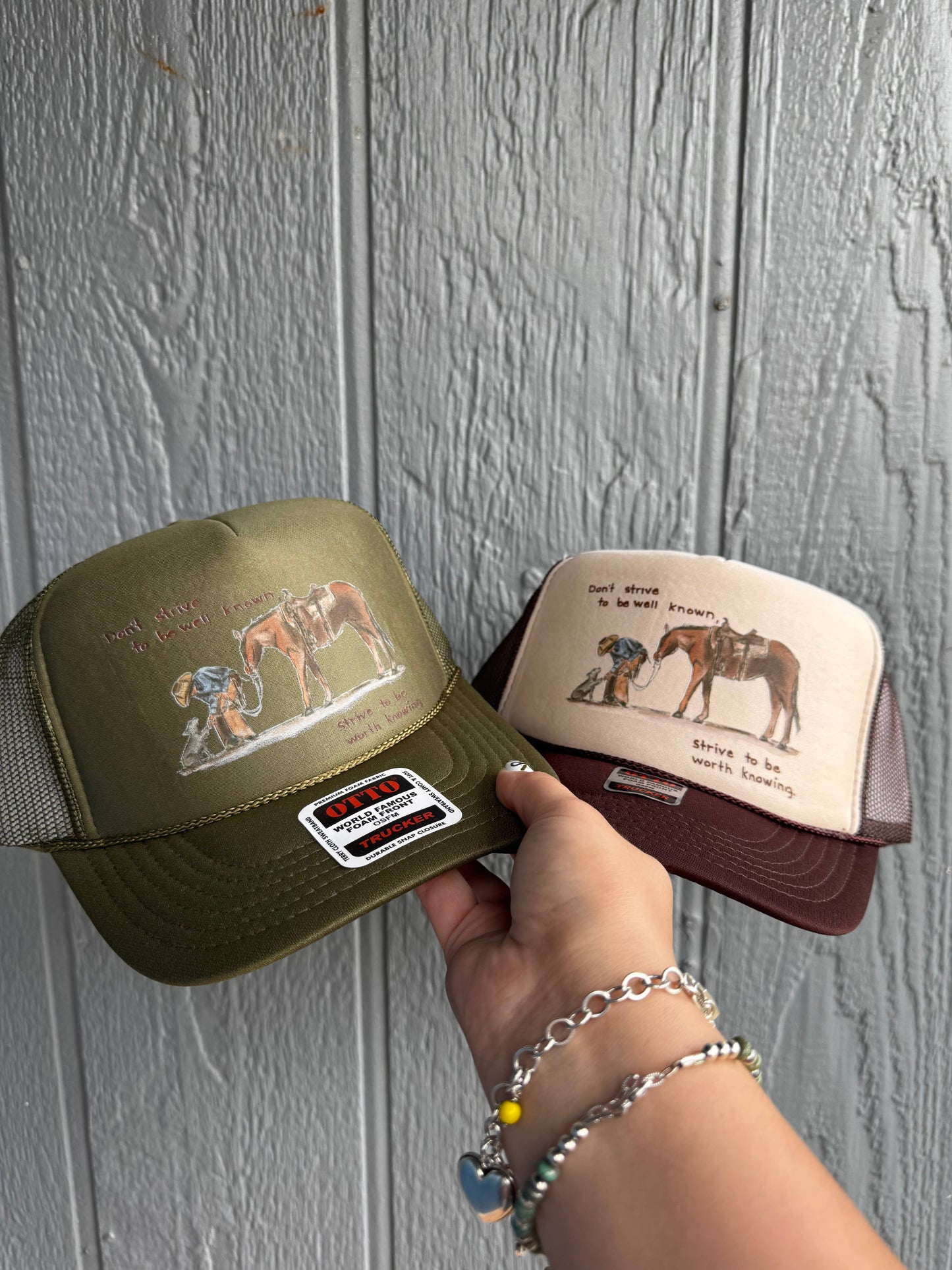 Strive to be worth knowing Tan Hat