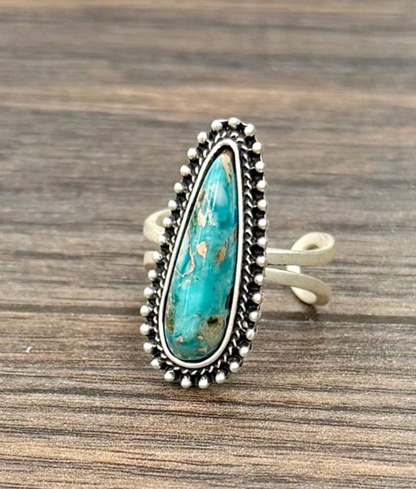 Turquoise Adjustable Ring
