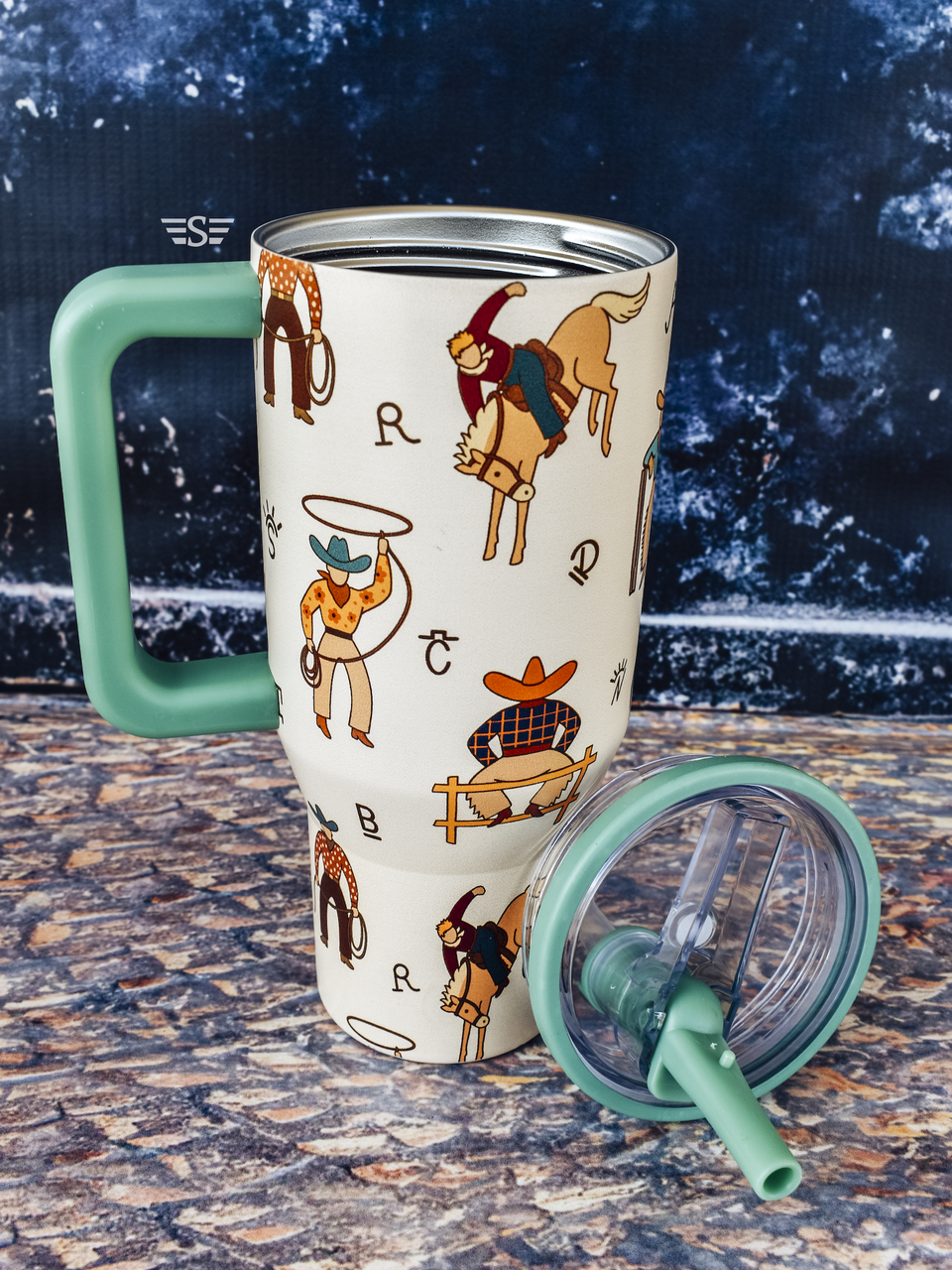 Life of a Cowboy Flip Lid 32oz. Tumbler