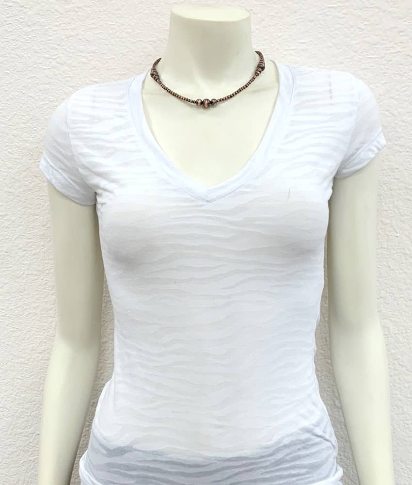 Copper 3 Bead Necklace