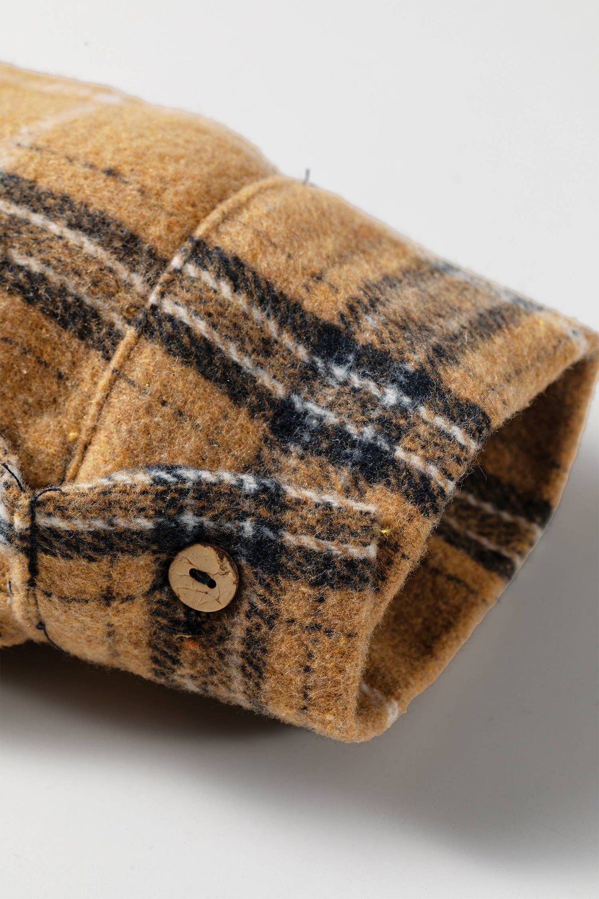 Tri-Colored Plaid Button Up