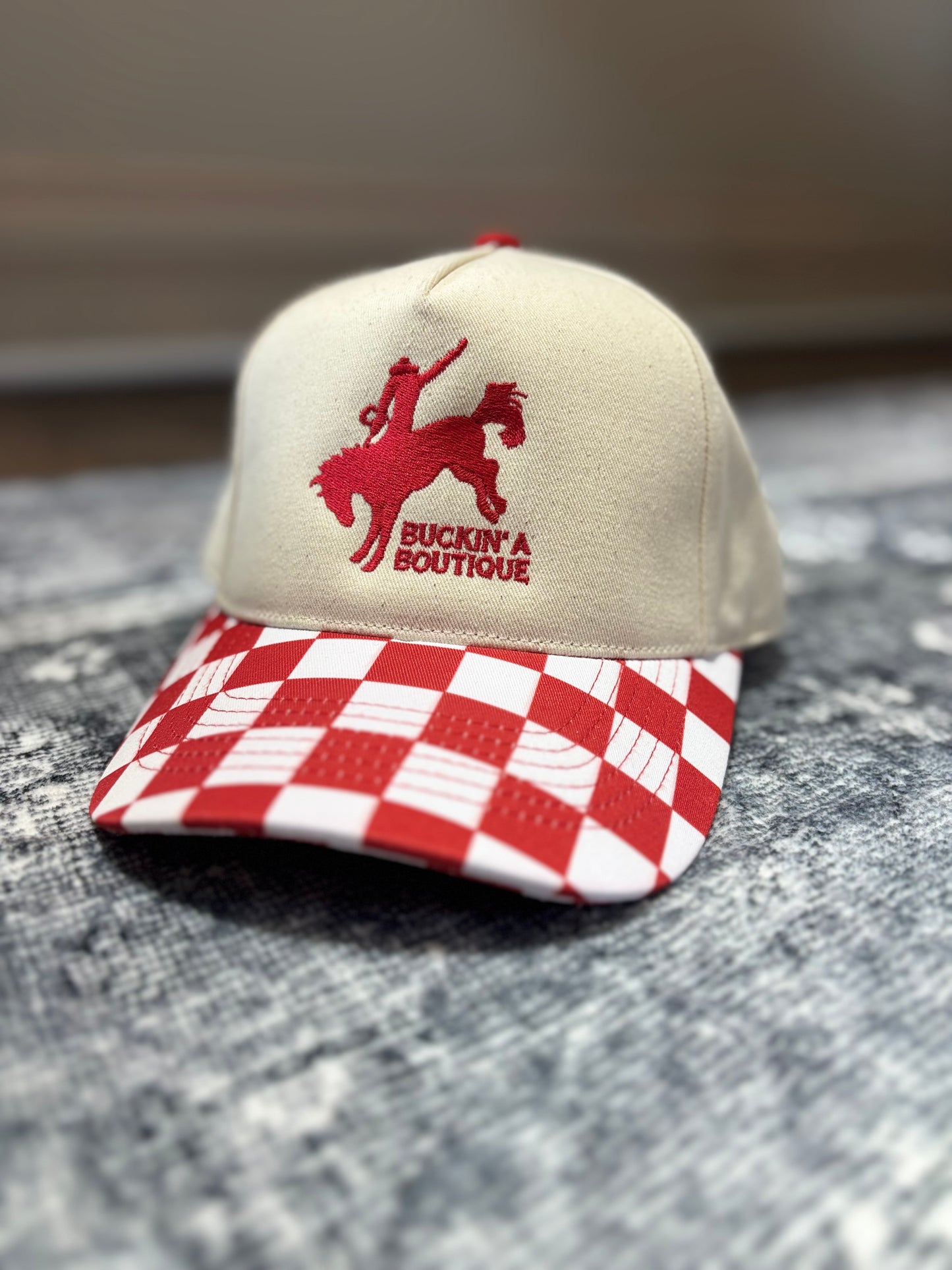 Buckin’ A Boutique Checkered Magna Pony™ Cap