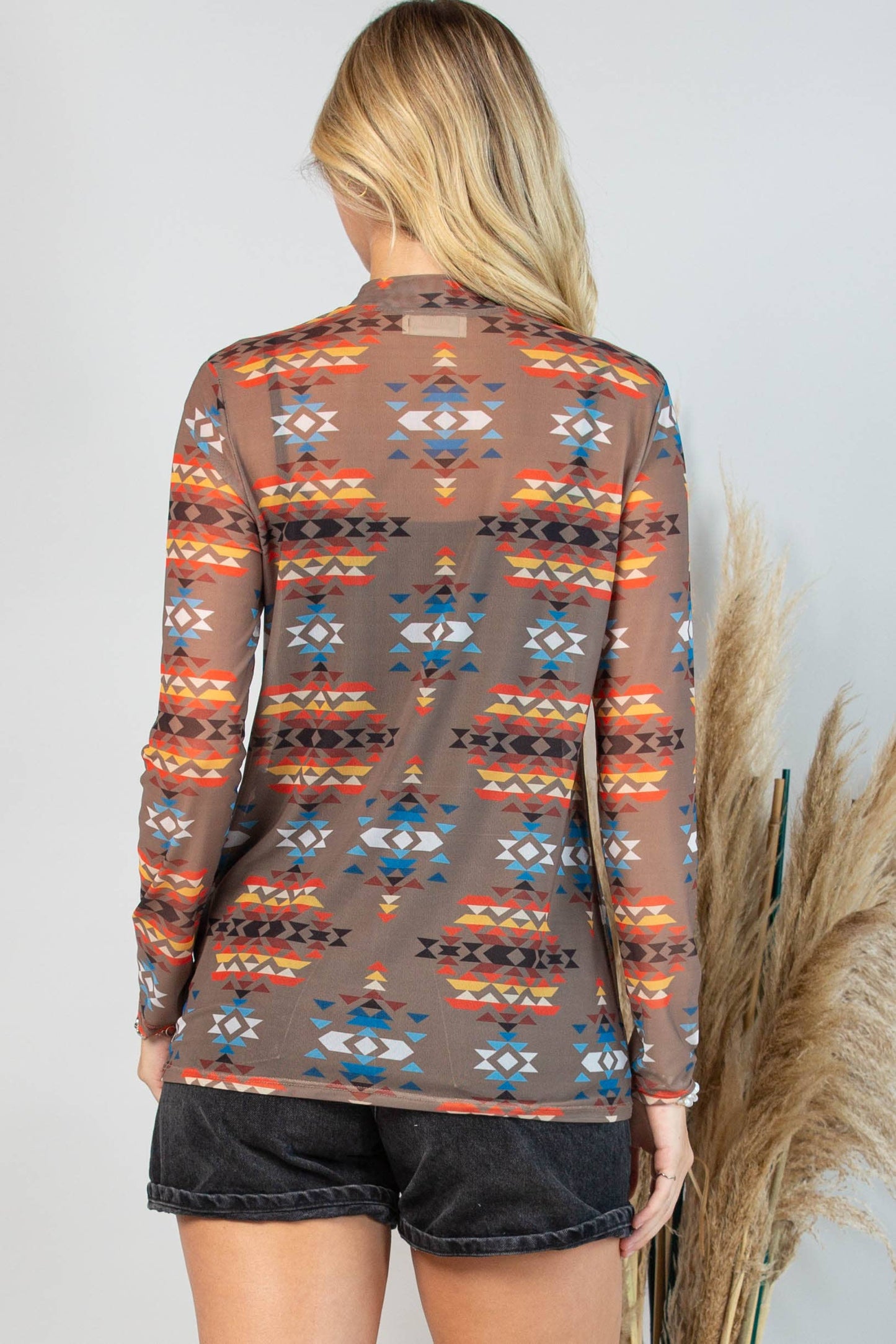 COPPER AZTEC MESH TOP