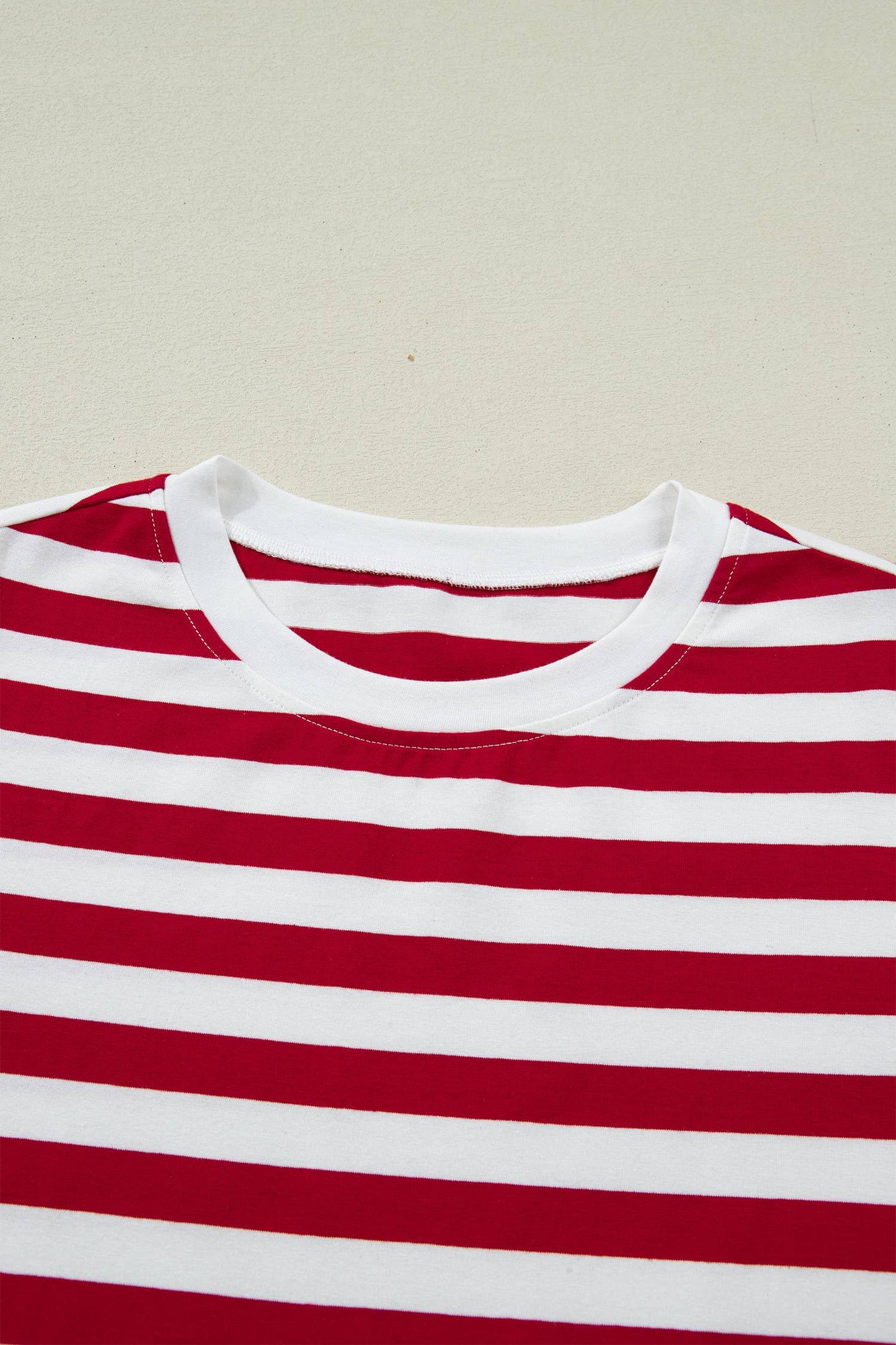 Red + White Stripe Tee