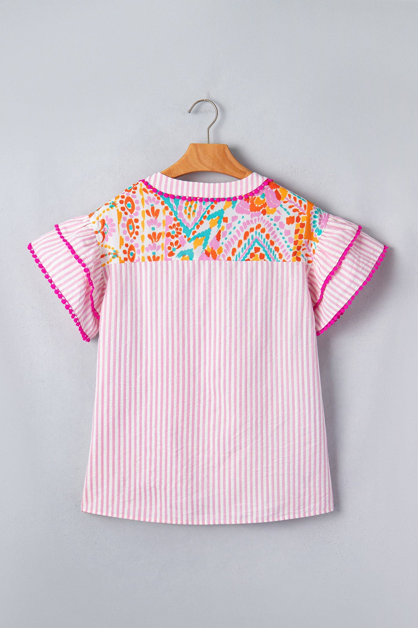 Boho Contrast Blouse