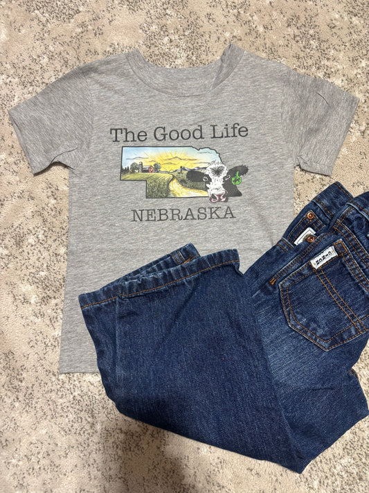 The Good Life Tee-NEBRASKA (kids)