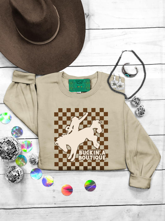 Buckin’ A Crewneck