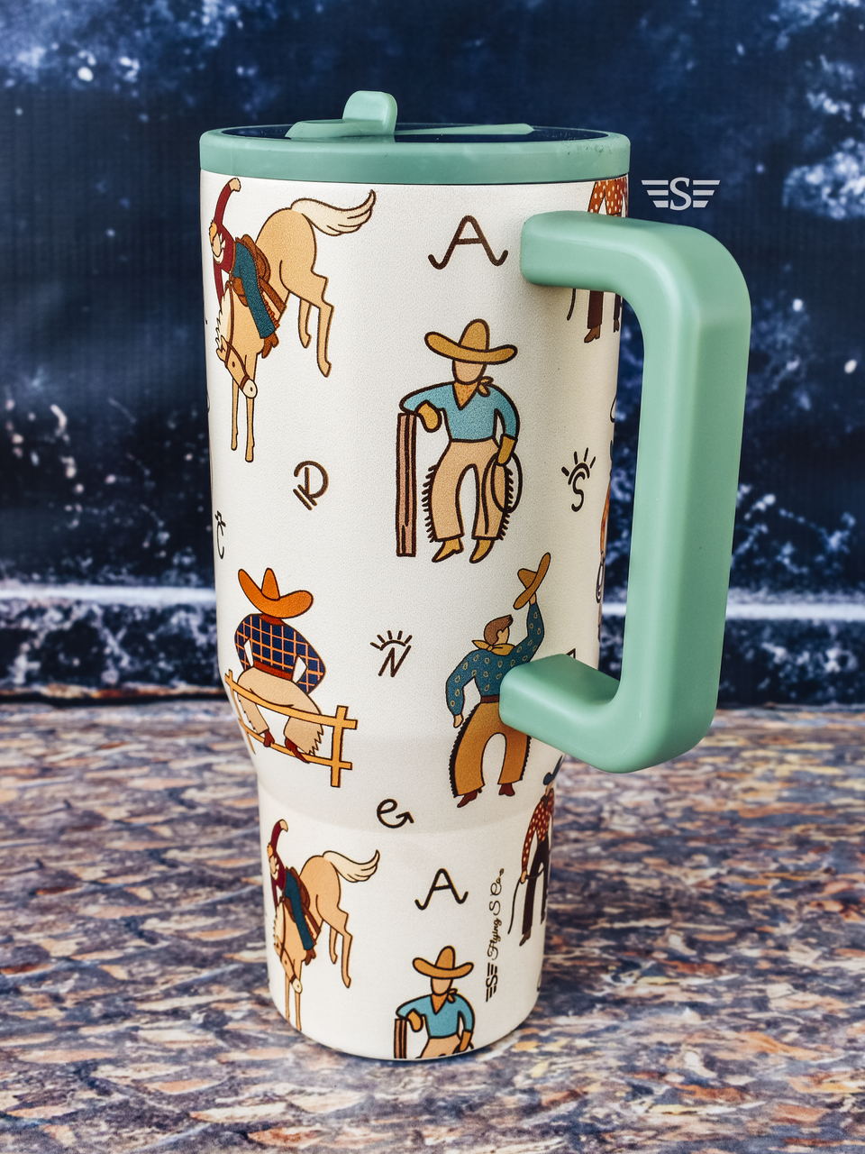 Life of a Cowboy Flip Lid 32oz. Tumbler