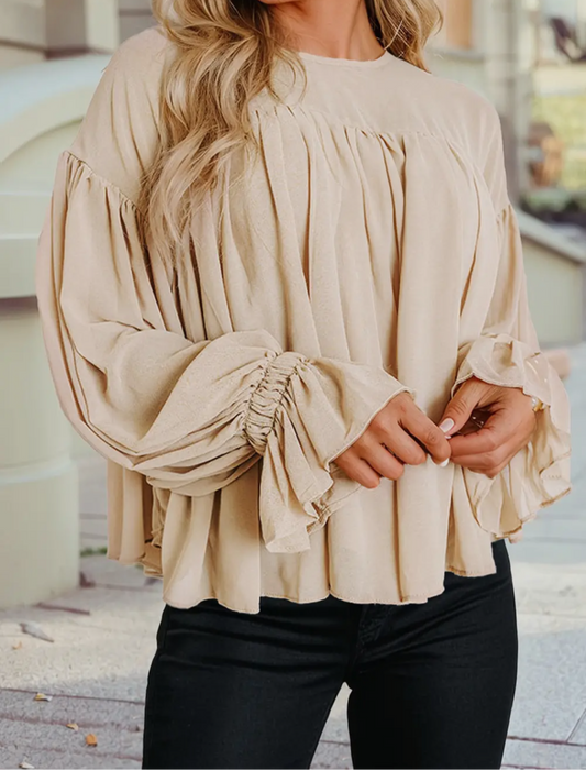 Tan Sheer Top