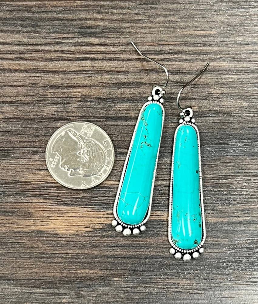 Turquoise Stone Earrings
