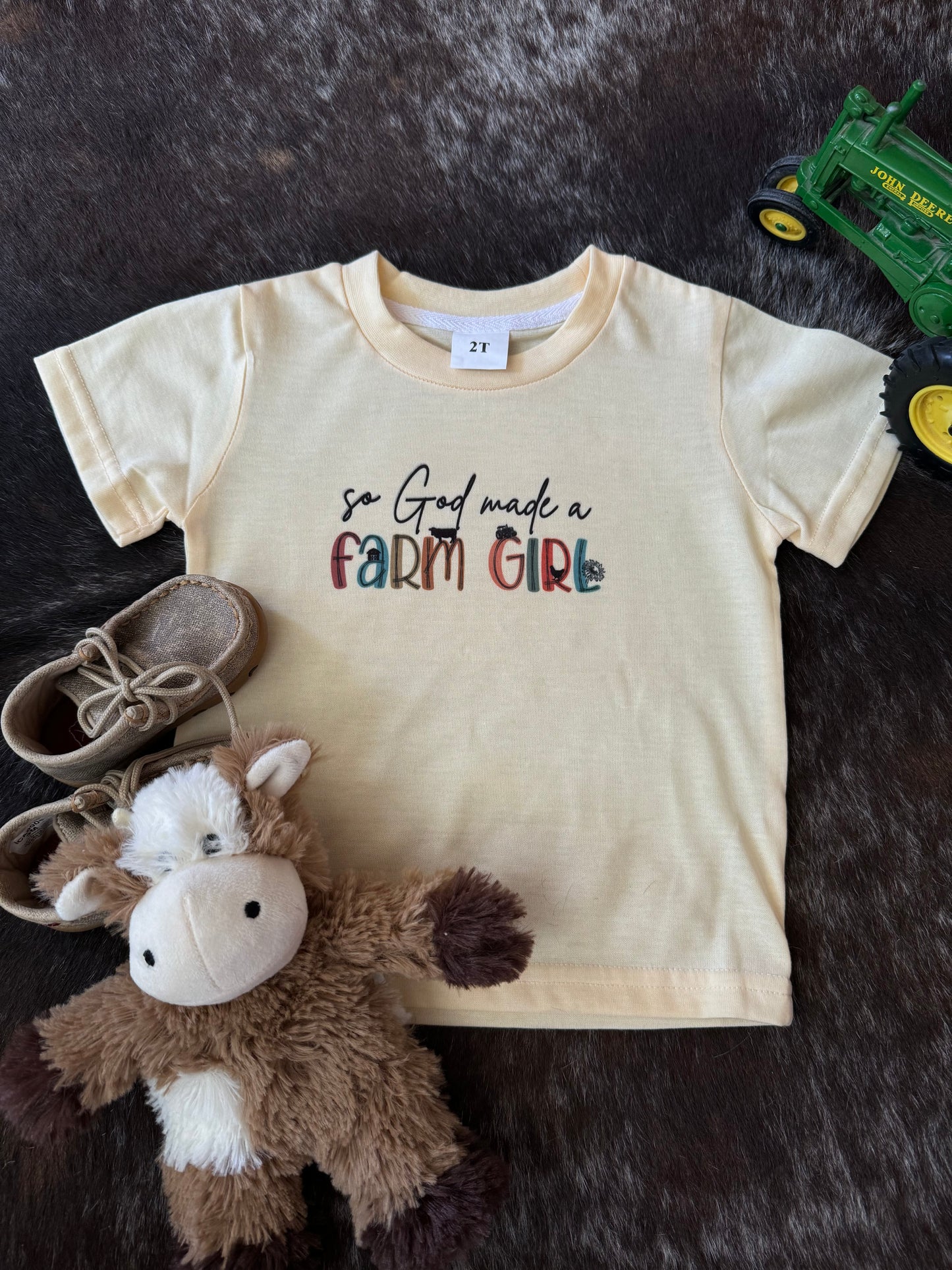 Kids Farm Girl onesie/ Tee