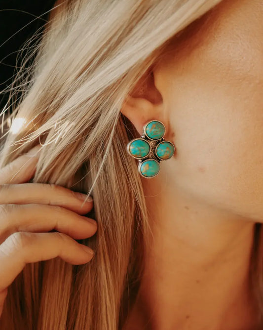 Turquoise Blossom Earrings