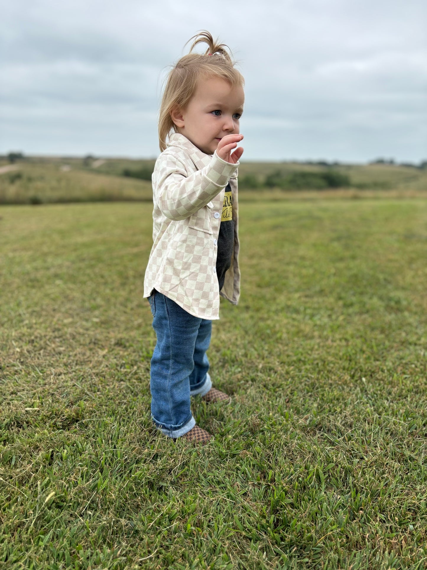 Tan Checkered Jacket