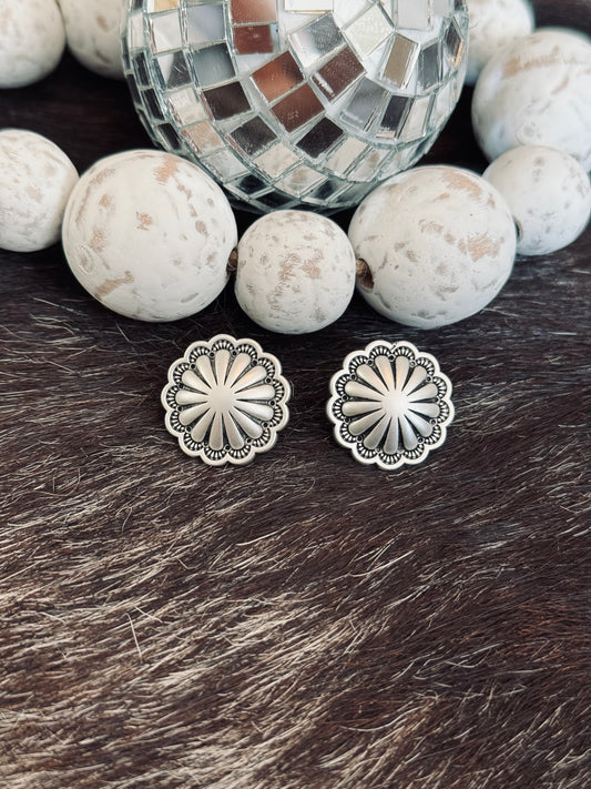 Concho Stud Earrings