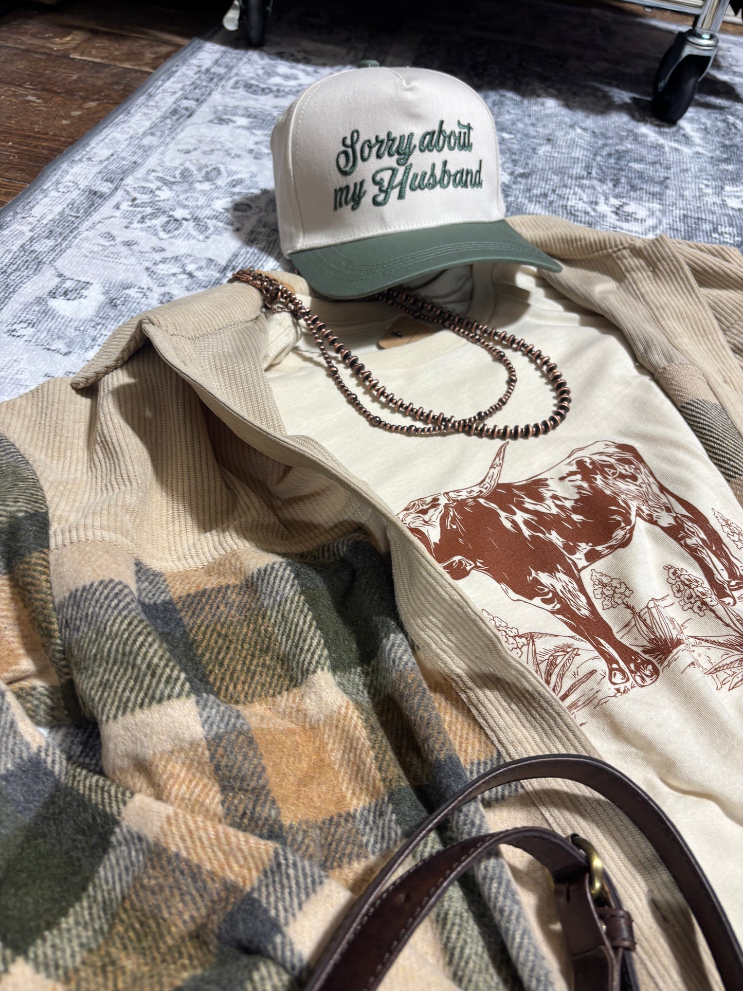Plaid Tan+Olive Shacket