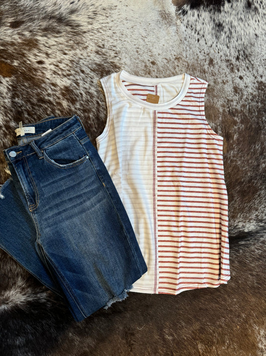 Rust striped tank