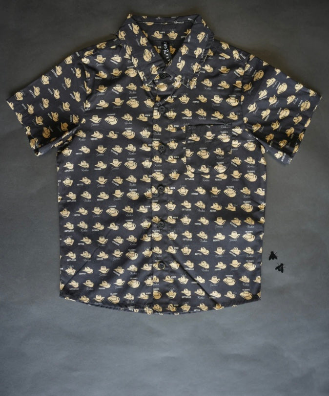 KIDS COWBOY HAT BUTTON UP