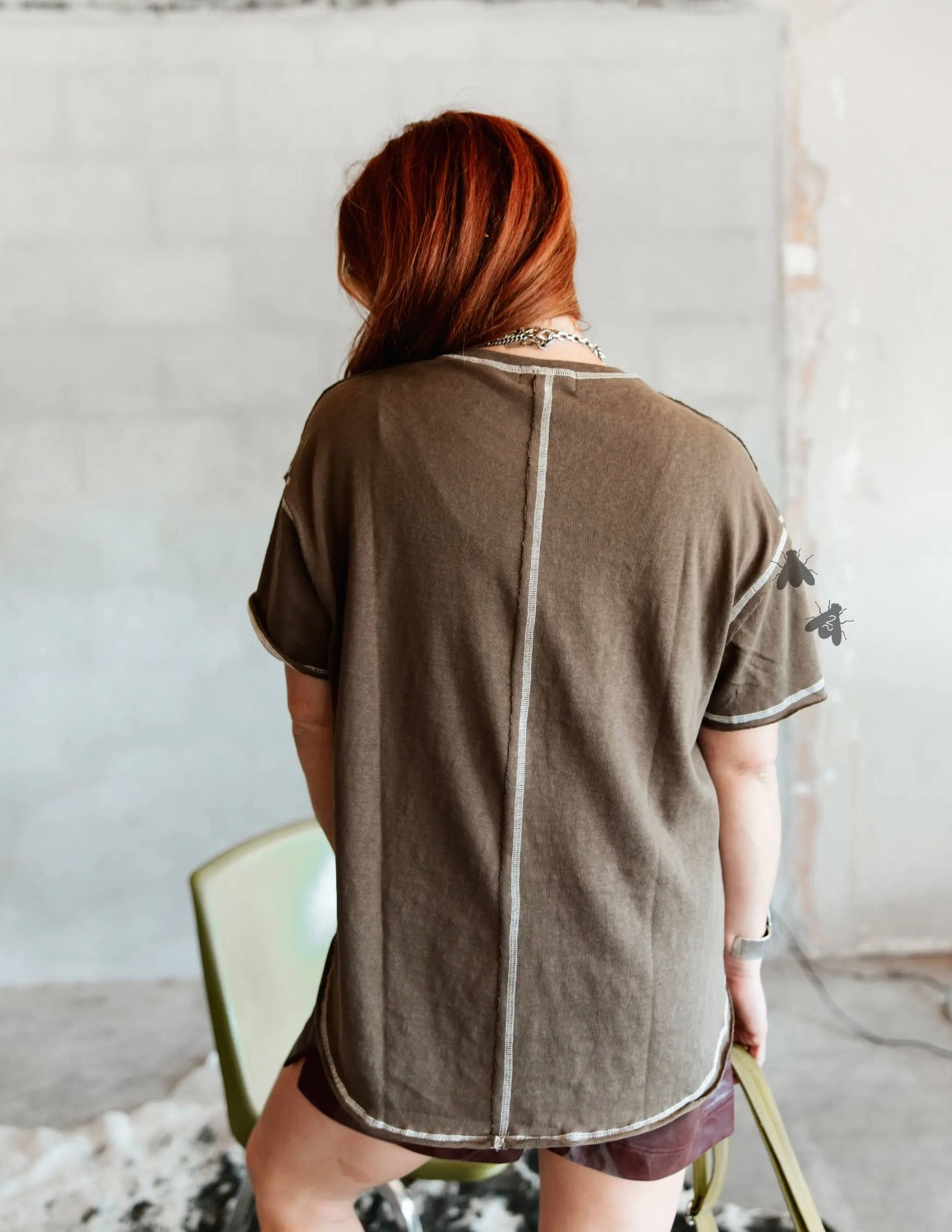 Embroidered Aztec Coffee Top
