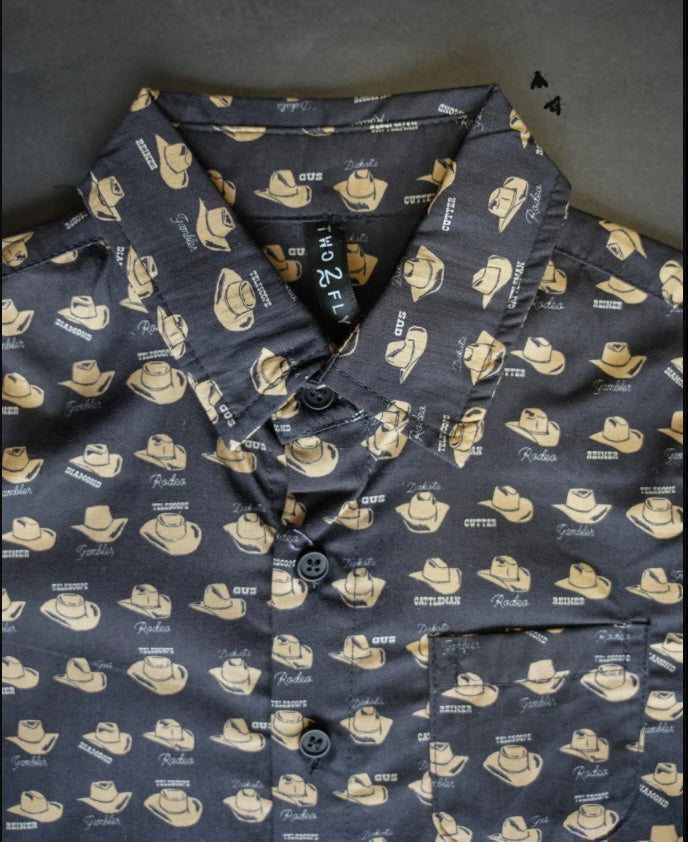 KIDS COWBOY HAT BUTTON UP